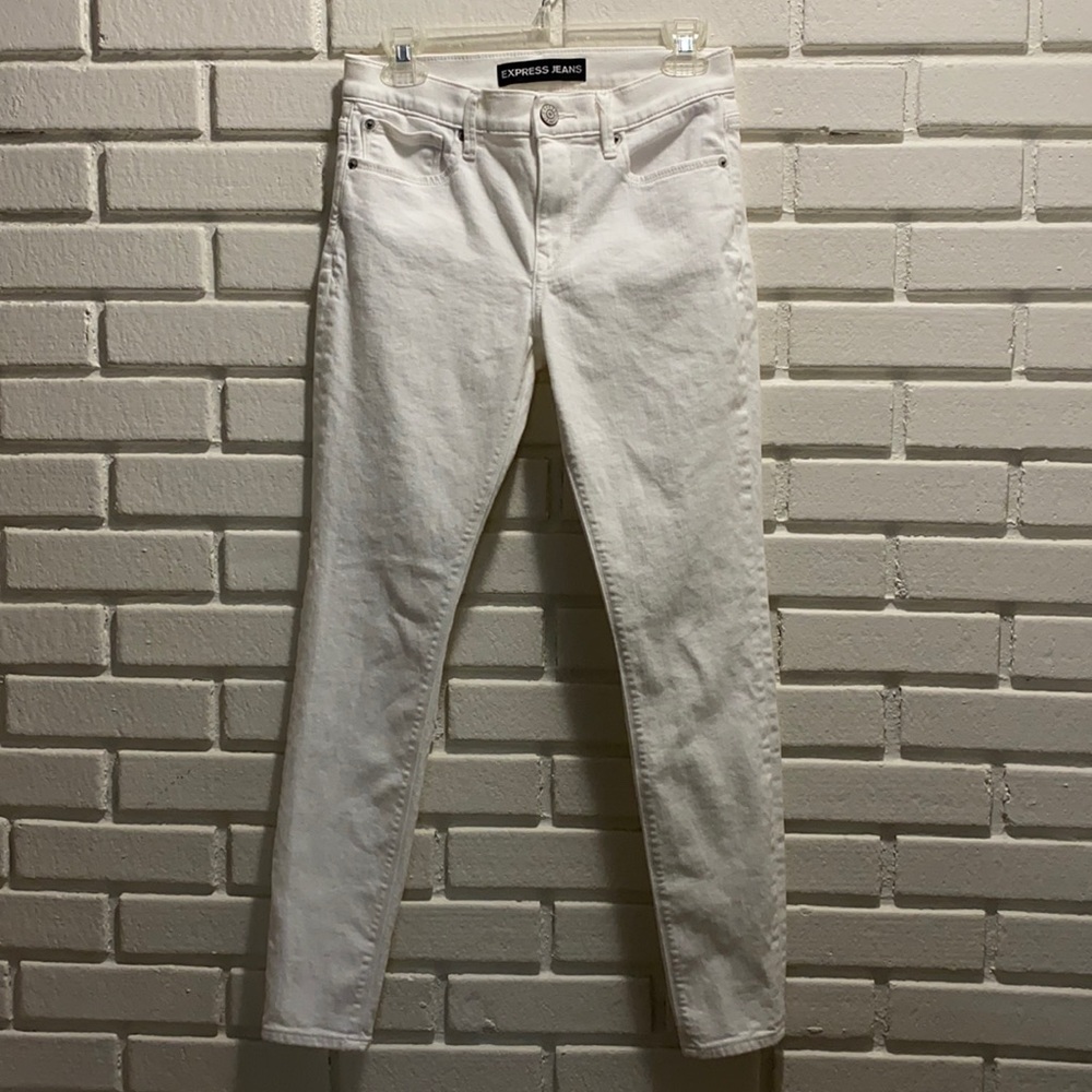 Express White Mid-Rise Legging Size 4R